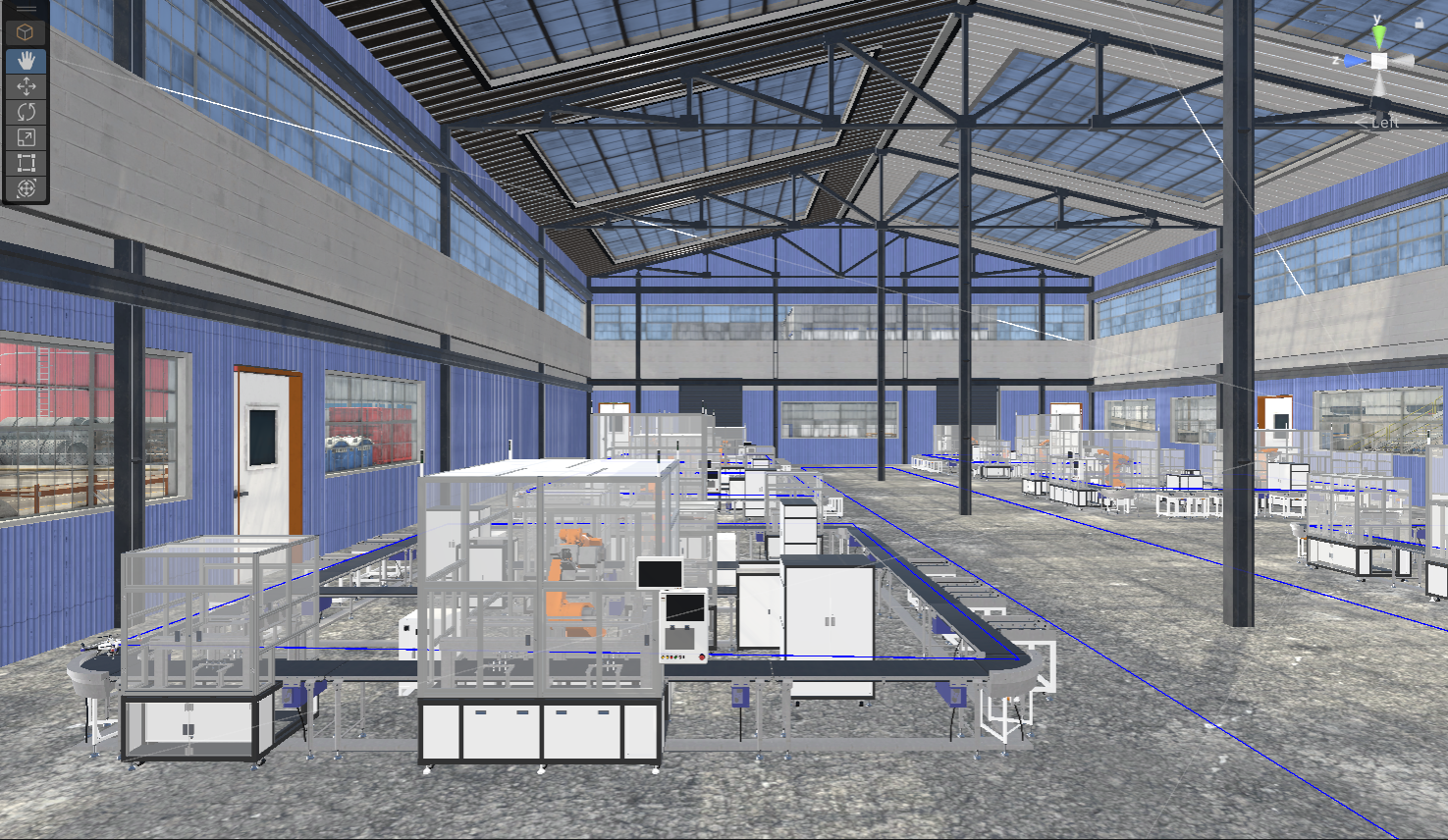 Hacktify 3D Automated Robotic Assembly Line and Smart Factory Warehouse