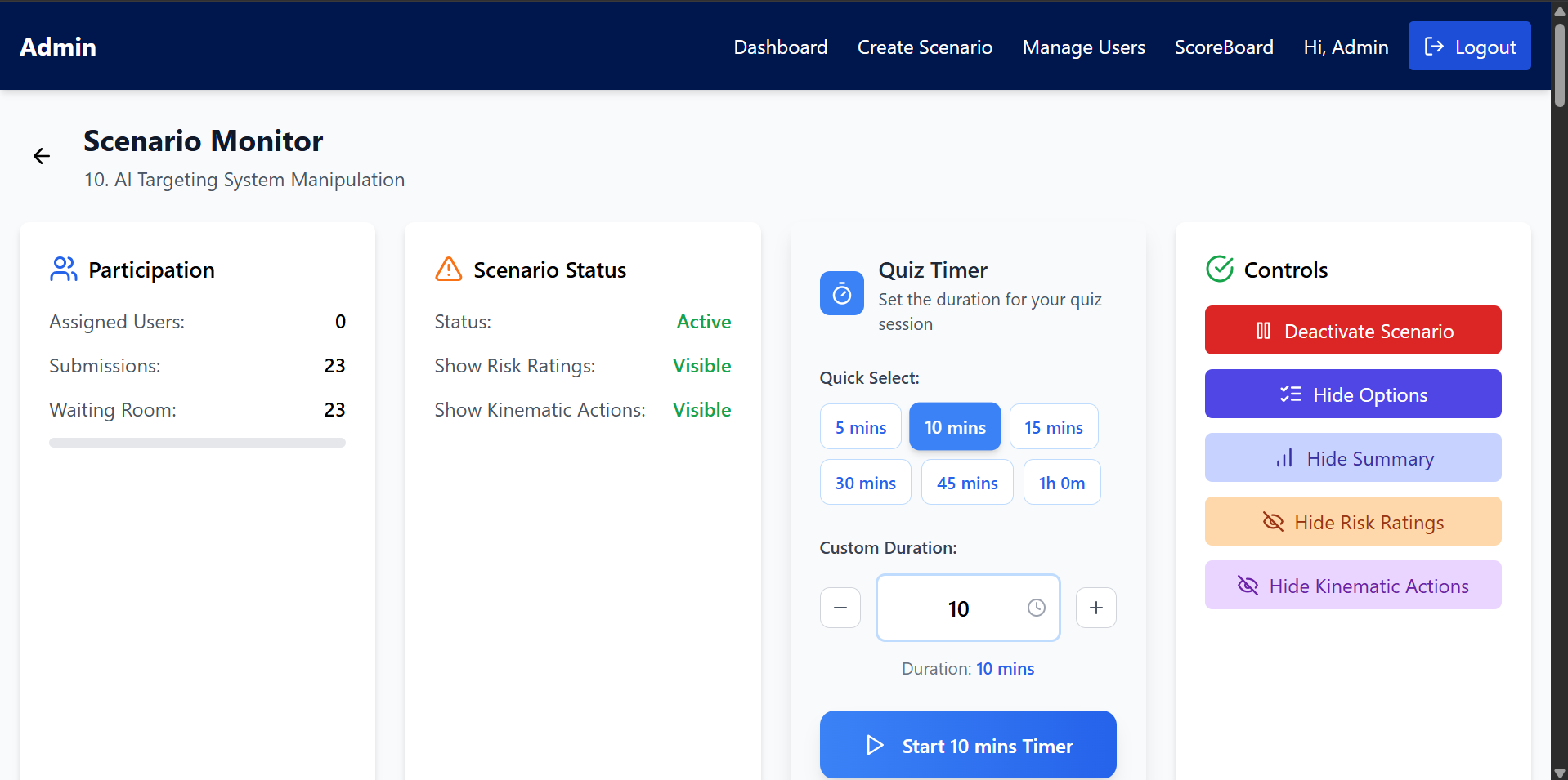 Hacktify TTX Platform Crisis Drill Live Monitoring and Injected Events